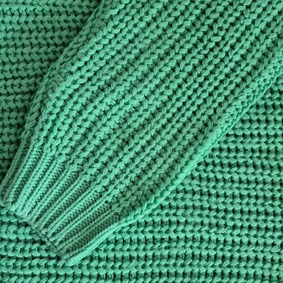 Noisy May Chunky Knit Green Sweater - Picture 4 of 5